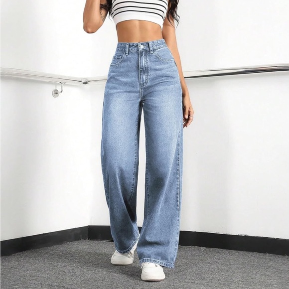 Denim - Stylish Blue Wide-Leg Barrel Jeans Mars Powers size XS
